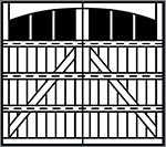 Appaloosa Grooved 4-Section Arched