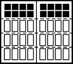 Palomino Narrow 4-Section Square