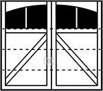 Saratoga 4-Section Arched
