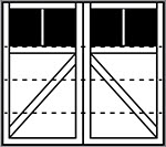 Saratoga 4-Section Square