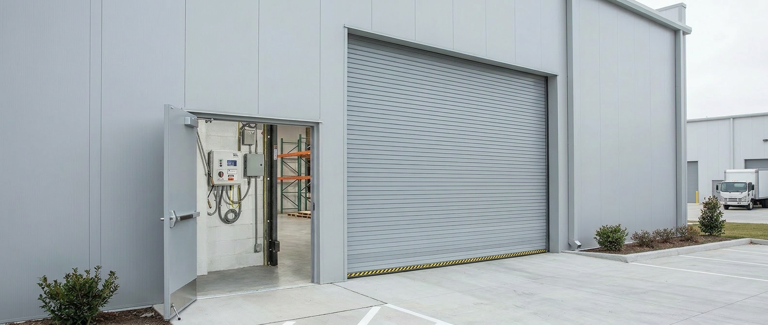 Commercial rolling steel overhead door — Advanced Door Model 800
