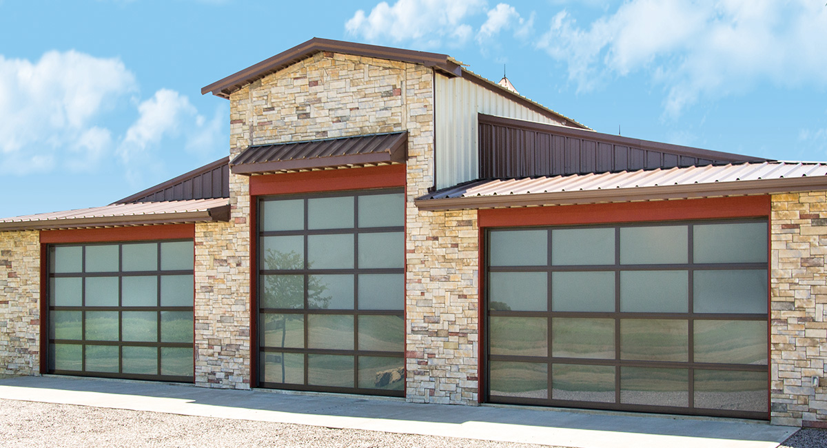 Model 451 Brown Powder Coat Satin Etched Glass