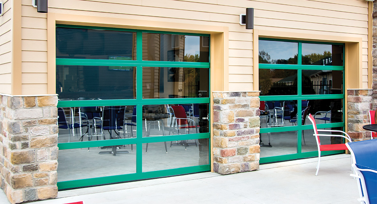 Model 451 Green Custom Powder Coat Clear Glass