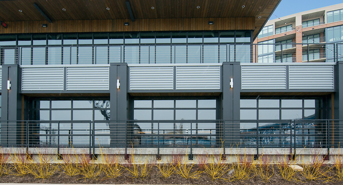 Model 452 Black Powder Coat Clear Glass