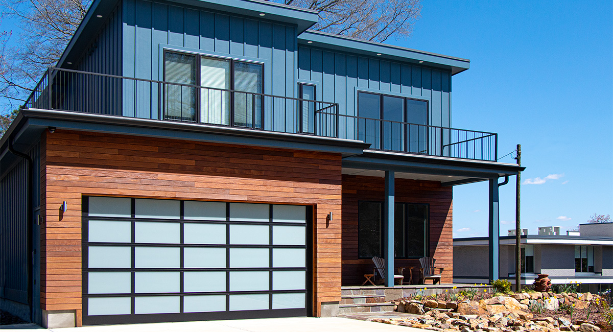 Black Powder Coat | White Laminate Glass