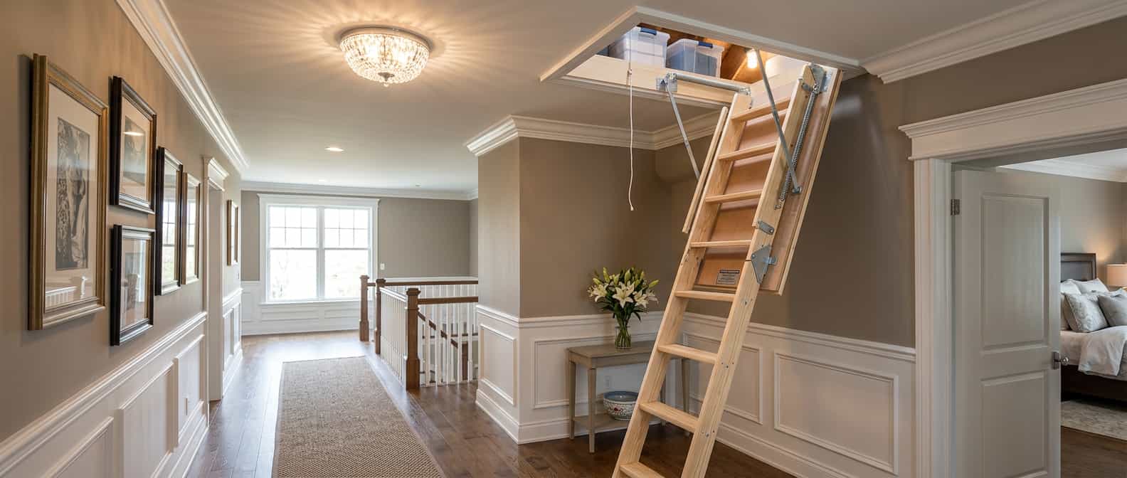 Husky Model 444 wood folding attic stair