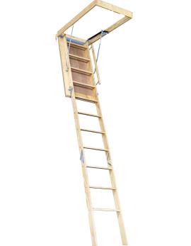 Husky Model 444 wood folding attic stair installed in Oklahoma City home