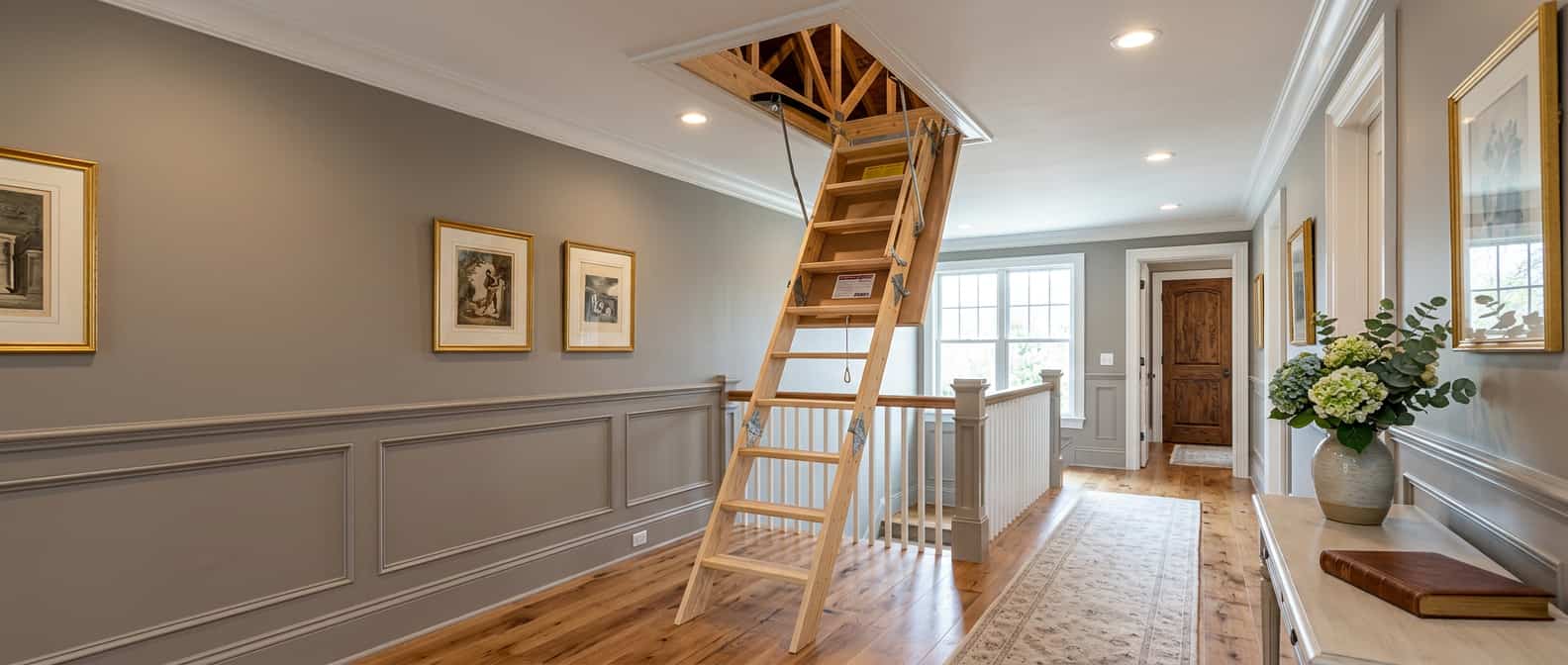 Husky Model 655 Plus wood folding attic stair