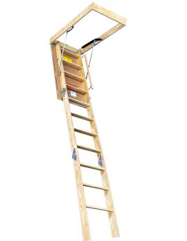 Husky Model 655 Plus premium wood folding attic stair