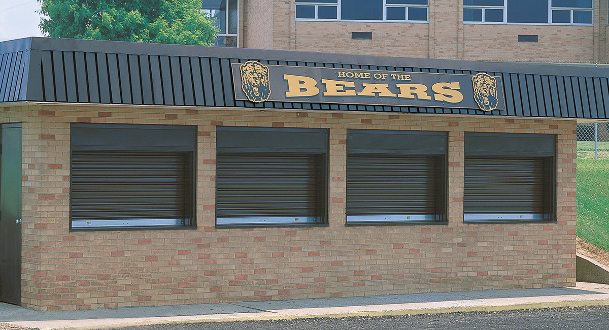 Wayne Dalton DS-50 roll-up counter shutter at service window