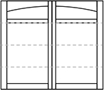 Wayne Dalton 8600 Arlington Arched Top Panel