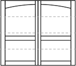 Wayne Dalton 8600 Ashburn Arched Top Panel