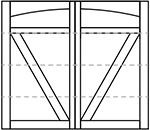 Wayne Dalton 8600 Bellview Arched Top Panel