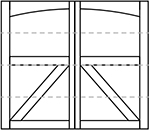 Wayne Dalton 8600 Kingston Arched Top Panel