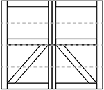 Wayne Dalton 8600 Kingston Square Top Panel