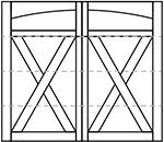 Wayne Dalton 8600 Lexington Arched Top Panel