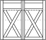 Wayne Dalton 8600 Lexington Square Top Panel