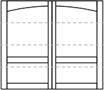 Wayne Dalton 8600 Richmond Arched Top Panel