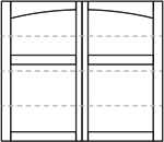 Wayne Dalton 8600 Savannah Arched Top Panel