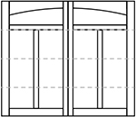 Wayne Dalton 8600 Somerset Arched Top Panel