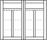 Wayne Dalton 8600 Somerset Square Top Panel