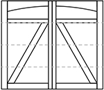 Wayne Dalton 8600 Springfield Arched Top Panel