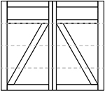 Wayne Dalton 8600 Springfield Square Top Panel