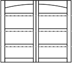 Wayne Dalton 8600 Westfield Arched Top Panel